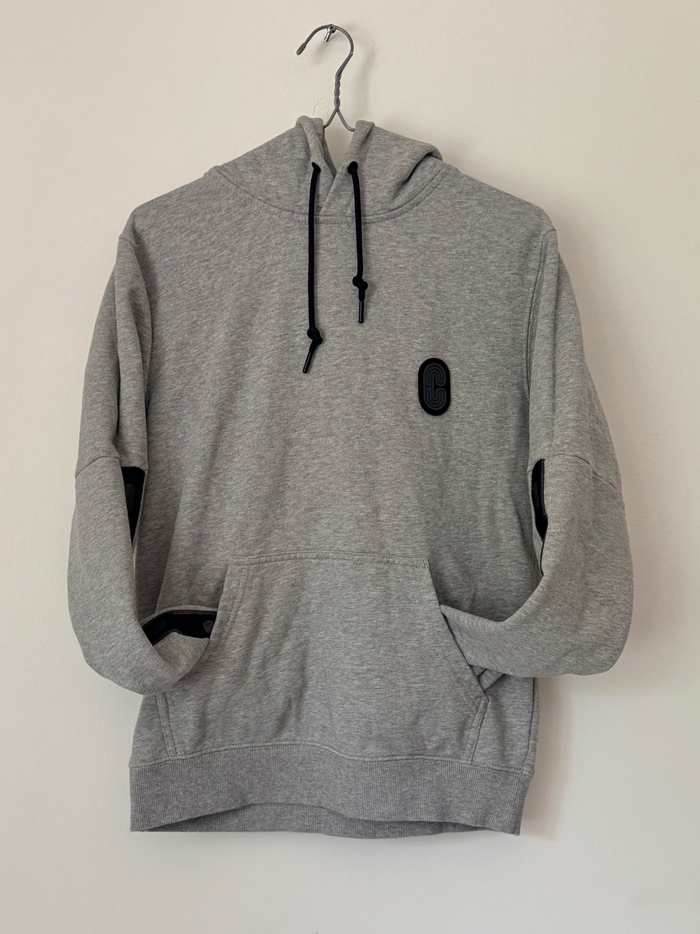 Coach Gray Logo Pullover Hoodie with Black Print SZ.XS